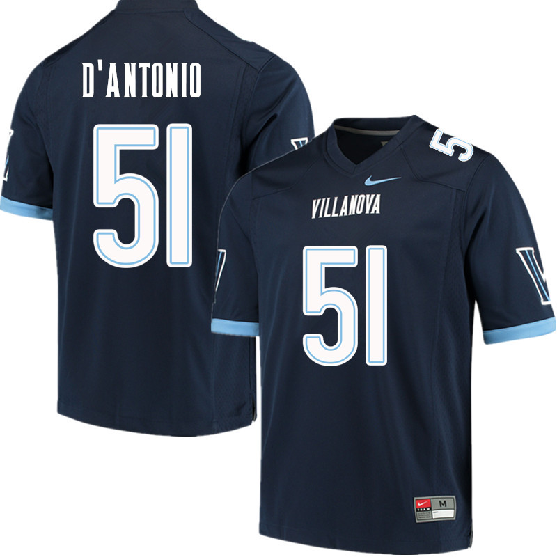 Men #51 Joey D'Antonio Villanova Wildcats College Football Jerseys Sale-Navy